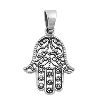 Silver Pendant - Hamsa