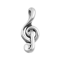 Silver Pendant - Music Note