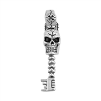 Silver Pendant - Skull Key