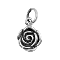 Silver Pendant - Rose