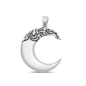 Silver Pendant - Moon