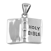 Silver Pendant - Holy Bible