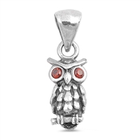 Silver Pendant - Owl