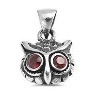 Silver Pendant - Owl