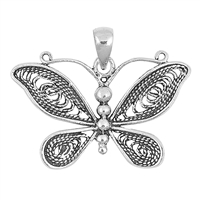 Silver Pendant - Butterfly