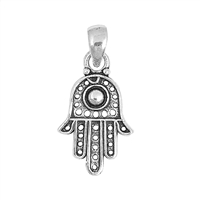 Silver Pendant - Hamsa