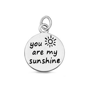Silver Pendant - You Are My Sunshine
