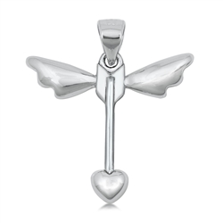 Silver Pendant - Cupid's Arrow