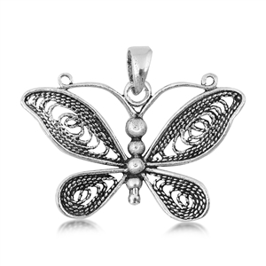 Silver Pendant - Butterfly