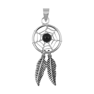 Silver Pendant - Dream Catcher