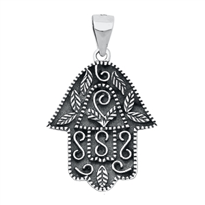 Silver Pendant - Hamsa