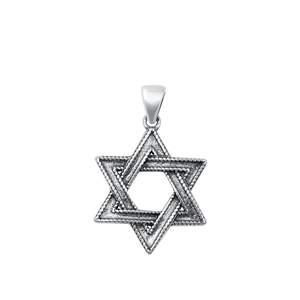 Silver Pendant - Star of David