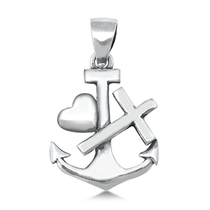 Silver Pendant - Anchor