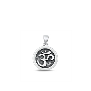 Silver Pendant - Om