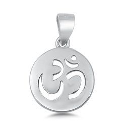 Silver Pendant - Om