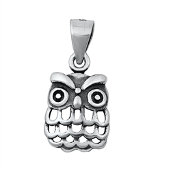 Silver Pendant - Owl