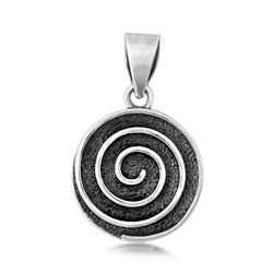 Silver Pendant - Spiral