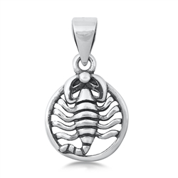 Silver Pendant - Scorpion