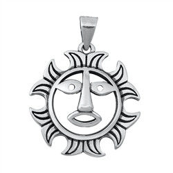 Silver Pendant - Sun