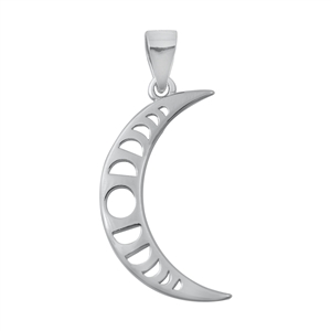 Silver Pendant - Crescent Moon