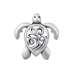 Silver Pendant - Turtle