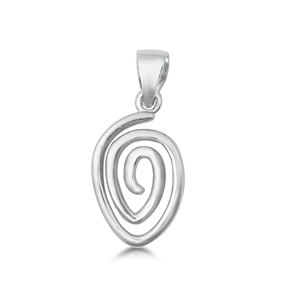 Silver Pendant - Spiral