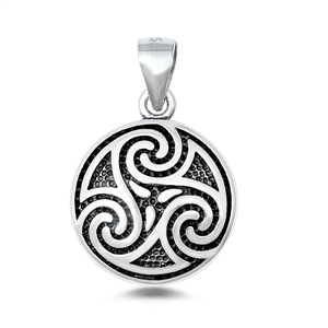 Silver Pendant - Triskele