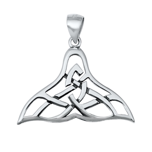 Silver Pendant - Whale Tail