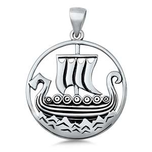 Silver Pendant - Sailboat