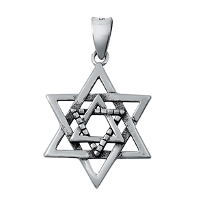 Silver Pendant - Star of David