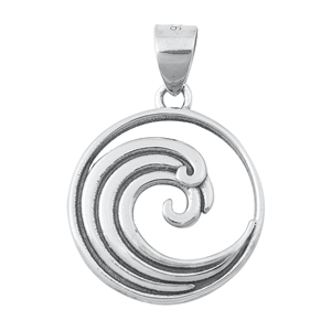 Silver Pendant - Wave