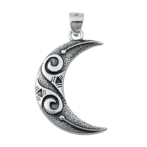 Silver Pendant - Crescent Moon