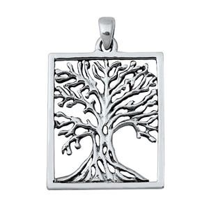 Silver Pendant - Tree