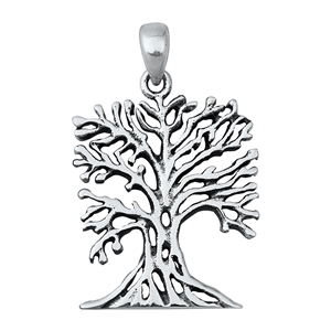 Silver Pendant - Tree