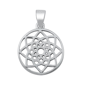 Silver Pendant - Mandala