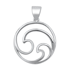 Silver Pendant - Wave