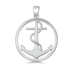 Silver Pendant - Anchor