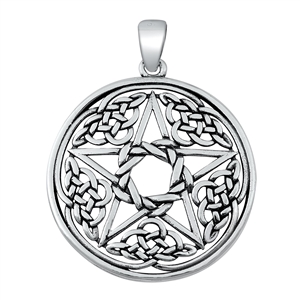 Silver Pendant - Celtic Star
