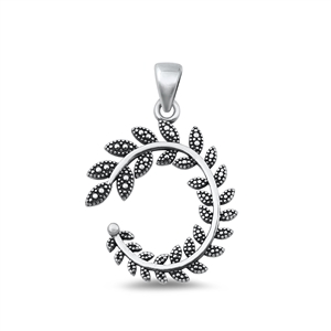 Silver Pendant - Bali Fern