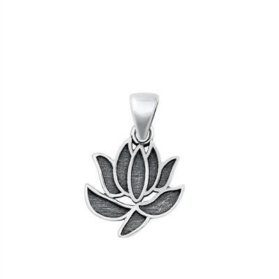 Silver Pendant - Lotus