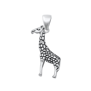 Silver Pendant - Giraffe
