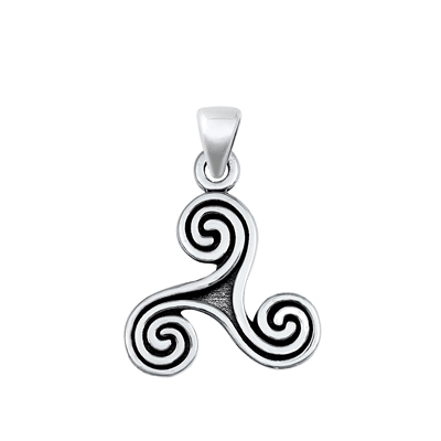 Silver Pendant - Triskele