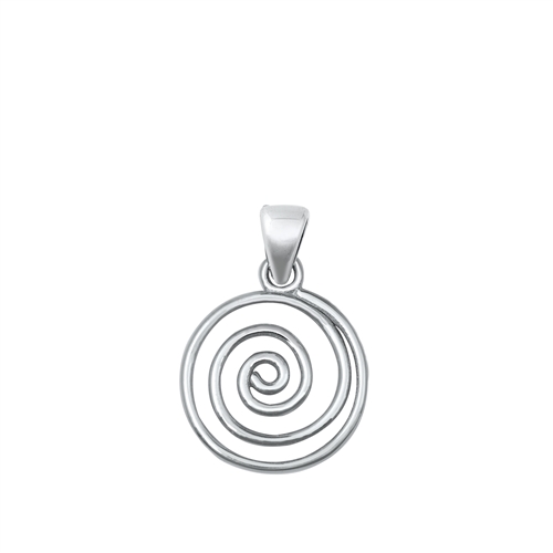 Silver Pendant - Spiral