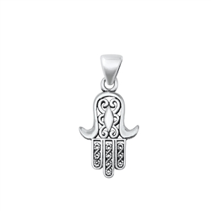 Silver Pendant - Hamsa