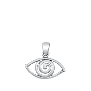 Silver Pendant - Evil Eye