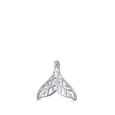 Silver Pendant - Whale Tail