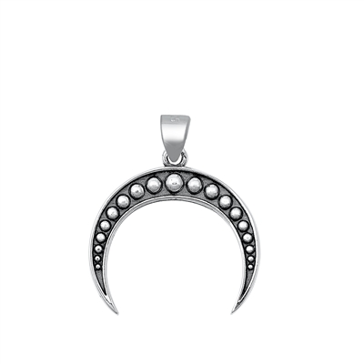 Silver Pendant Crescent Moon