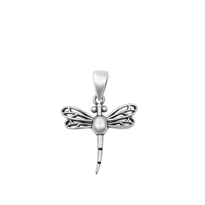 Silver Pendant - Dragonfly