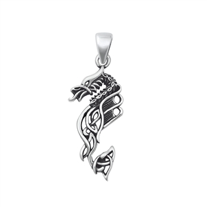 Silver Pendant - Dragon