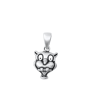 Silver Pendant - Owl